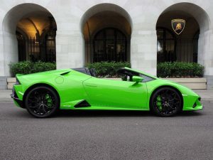 Huracan spyder Sports Car Hire UK 2