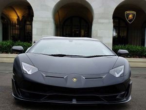 Lamborghini Aventador private car hire